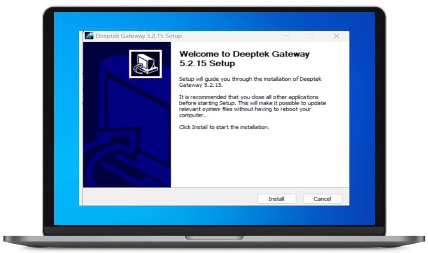 The DeepTek Gateway application facilitates the transmission of medical images captured from modalities or stored in PACS to the DeepTek cloud-based platform. 